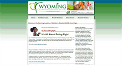 Desktop Screenshot of eatrightwyoming.org