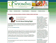 Tablet Screenshot of eatrightwyoming.org